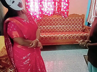 Horny Indian House Owner Fucks New Tenant - Desi Bhabhi Big Natural Tits Blowjob & Pussy Eating