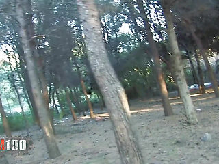 Nataly Divine Girl Sucking Her BF in the Wood, Shoot by a Voyeur