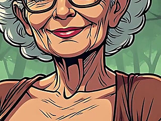 Topless Cartoon Grannies