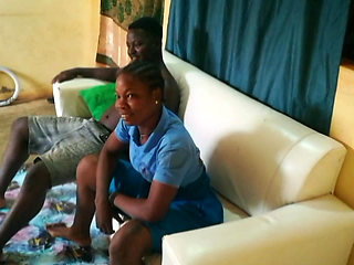 Student at her teacher's house gets a black cock