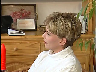 Cute blonde pussy licked before giving a nice blowjob