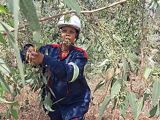 CO WOKER ESCAPE FROM THE JOB SHE WENT TO FINGER HERSELF IN THE BUSH