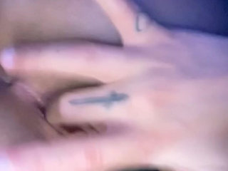 Horny goth teen every slow thrust of her dildo pulls a moan