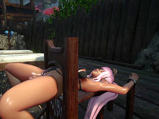 3D Anime Pink Haired Babe Fucked and Creampied by a Goblin Horde