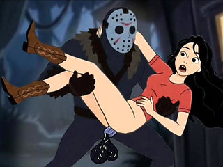 Student Girl Enjoys Sex in an Camp. Cartoon Horror Parody