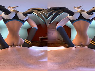 Brunette is shafted in a 3D fucking