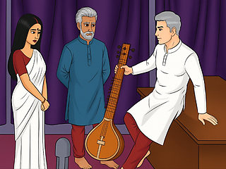 Indian aunty and her stepson sharing threesome indian sex