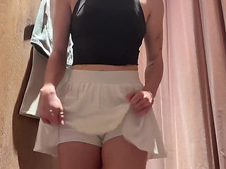 Cumming Hard While in the Change Room!! Hoping I Don't Get Caught!