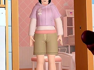 Boruto Caught on Bathroom. Naruto Hentai