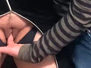 Dirty Hobby in Crowded Subway - Pussy Fingering