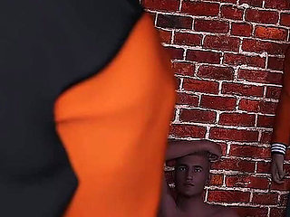 Being a Dik - 18yo Sorority Girl Sarah Gets Her Asshole Fucked While Being Stuck to a Ladder