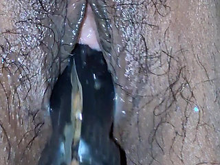 Erotic morning pussy masturbation - this cute girl has an orgasm