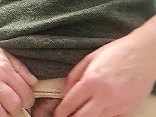 Stepmom Pulling Her Fat Pussy Out of the Hole in Her Big Panties