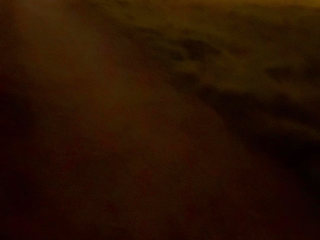 Strip naked and barefoot on a lane by a road , beat my hard meat as cars passed