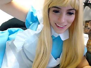 Hottest Amateur 19yo Blonde Teen going solo on Webcam