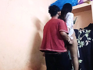 When no body at home sexy house maid want to fuck with me