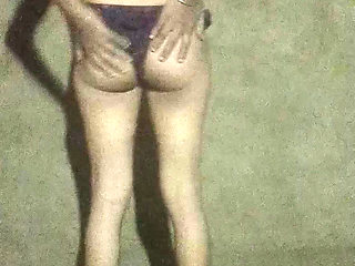 Beautiful sister-in-law has sex with finger at night