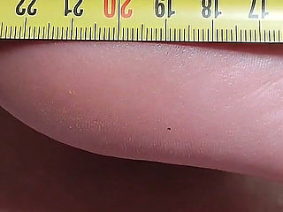 Foot Fetish Measuring My Dirty Feet