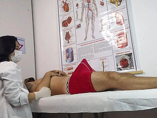 Nurse Jennyferpimenta Handles Her First Patient's Big Cock Erection - Amateur Latina Brunette Deep Throat Blowjob