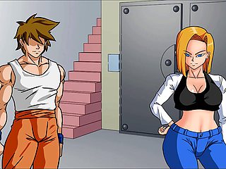 Angry dragon, android 18, fucking cartoons