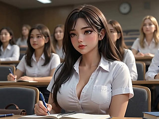 Adult Student Seduces Her Professor - After Hours (AI Generated)