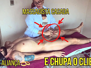 Redhead Masseuse Cheats on Husband with Client - Hot Blowjob & Handjob Teaser