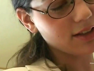 Hard gangbang for a brunette