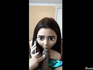 My Horny Sister In Law Sucks My Cock While Talking On Mobile With Her Husband...