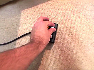 Inked slut seduced by sybian while sucking cock