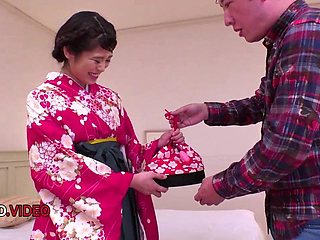 Ema Kato in Kimono Gets Fucked Hard After Steamy Blowjob