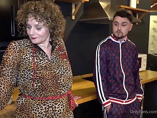 Merce Palau Enchants with Mature Brunette Lingerie Charm