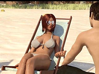 Wild cartoon massage session leads to intense anal pleasure