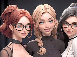 Hot British Students in Uniform Give Blowjobs and Swallow Cum - AI Generated Teen Sex