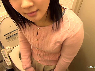 in a clandestine encounter in the toilet with the individual of Asian descent culminates in her performing fellatio and experien