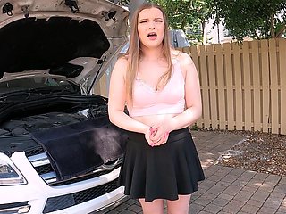 Gi Joeys plunges Harlows throat in a wild POV BJ