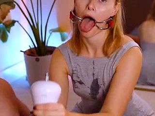 Amateur Blonde Anal 13 inch toy