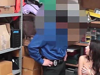 Setting Them Straight - Security Officer Gives Taylor’s Little Pussy a Lesson She’ll Never Forget