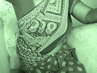 Super Indian lady handjob with boyfriend cock