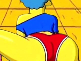 Dirty Orgy of Housewife Mrs. Sinpsom with Old Men at the Casting. Cartoon Parody