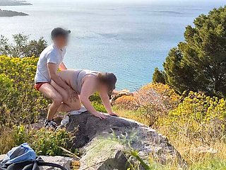 Hot Hiking Sex with Big Booty PAWG - Outdoor Public Fuck in 4K