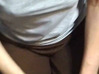 Quick Blowjob in the Bathroom at My Parents' Place-we Almost Got Caught.