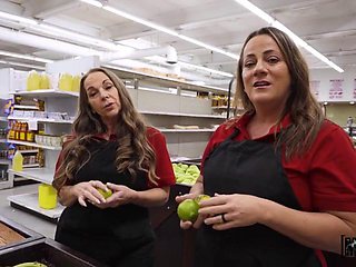 Johnny Loves Massive Cock Wrecks Aubry Babcocks Pussy Everywhere in the Store
