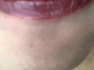 Applying Red Lipgloss Lip Fetish, Gooning, Femdom, Findom