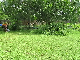 Silly Sissy Slut and Mistress V Hose Play