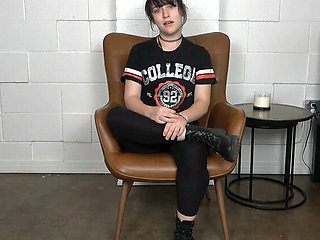 Naive Emo Girl Takes First Anal In Job Interview