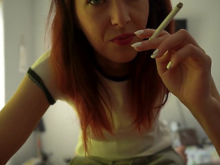 Smoking While Sucking Dick - Cum Swallow