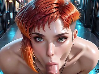 Redhead street siren fucks you hard in the public alley
