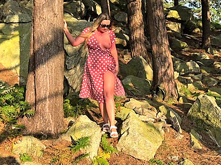 Girl Can't Hold Her Pee and Desperately Pissing Outdoor Compilation