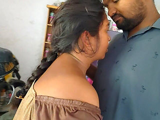 For the First Time, a Stepbrother Showed His Penis to His Elder Stepsister and Created a Romantic Mood by Kissing Her Lips