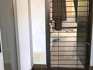 Beautiful Latina gets fucked by a stranger in her own home, I leave her cream on her pink pussy